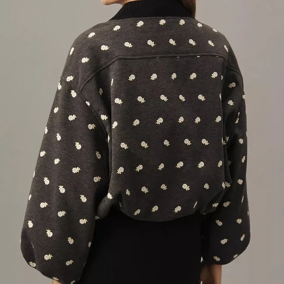 Anthropologie Maeve embroidered bubble coat - Picture 2 of 4